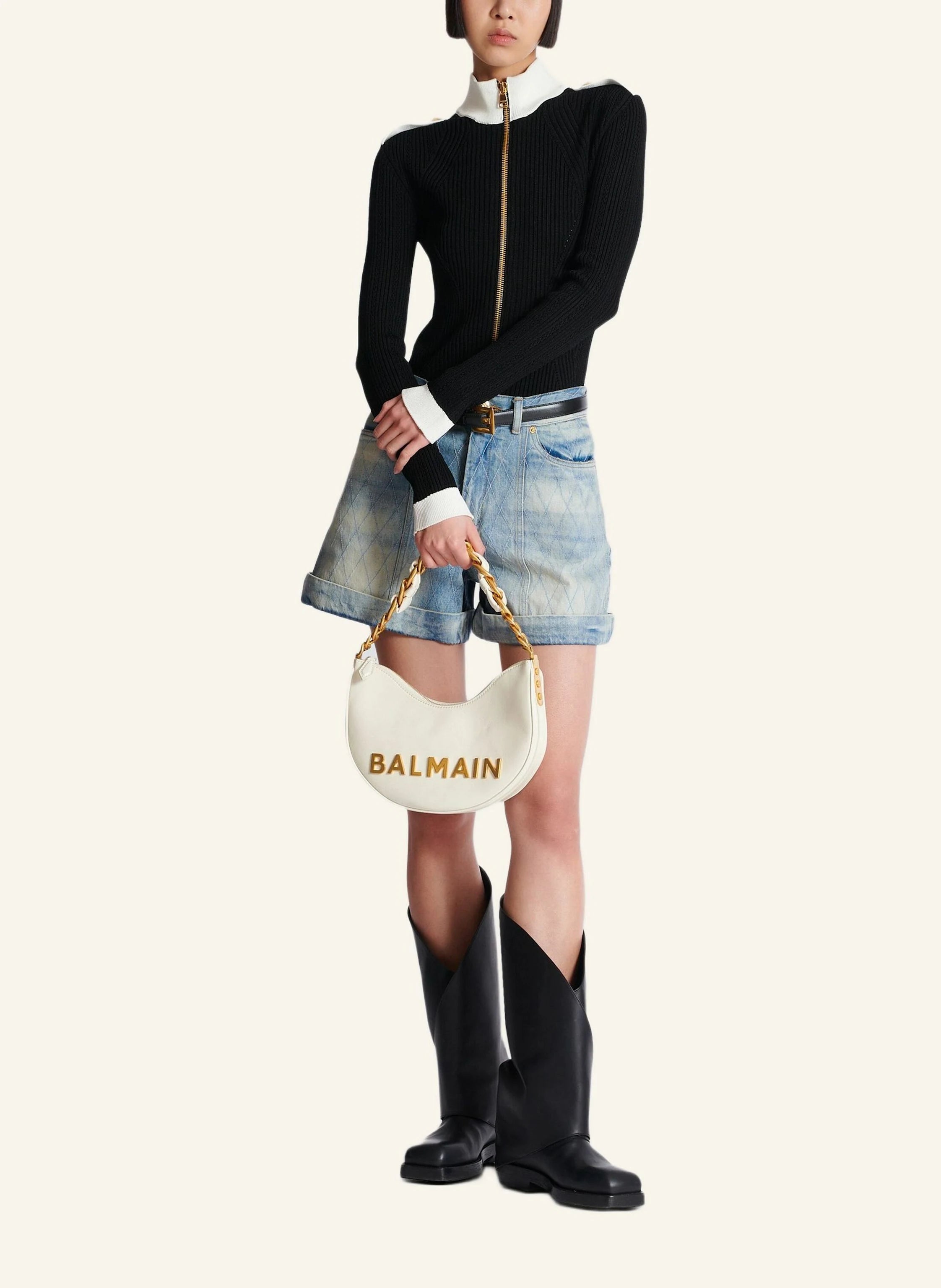BALMAIN 1945 Moon Shoulder Bag