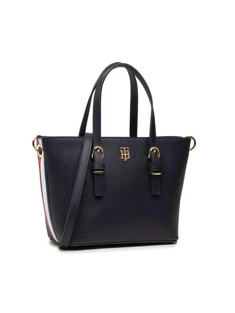 Tommy Hilfiger TH Monogram Buckle Small Tote Bag
