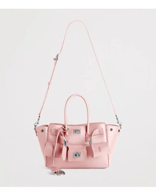 BALENCIAGA Bel Air Small Smooth Leather Carry All Top Handle Bag New