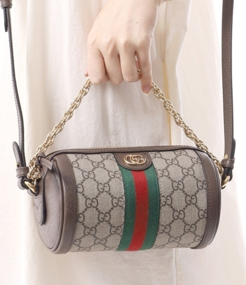 Gucci GG Canvas Shoulder Bag with Chain