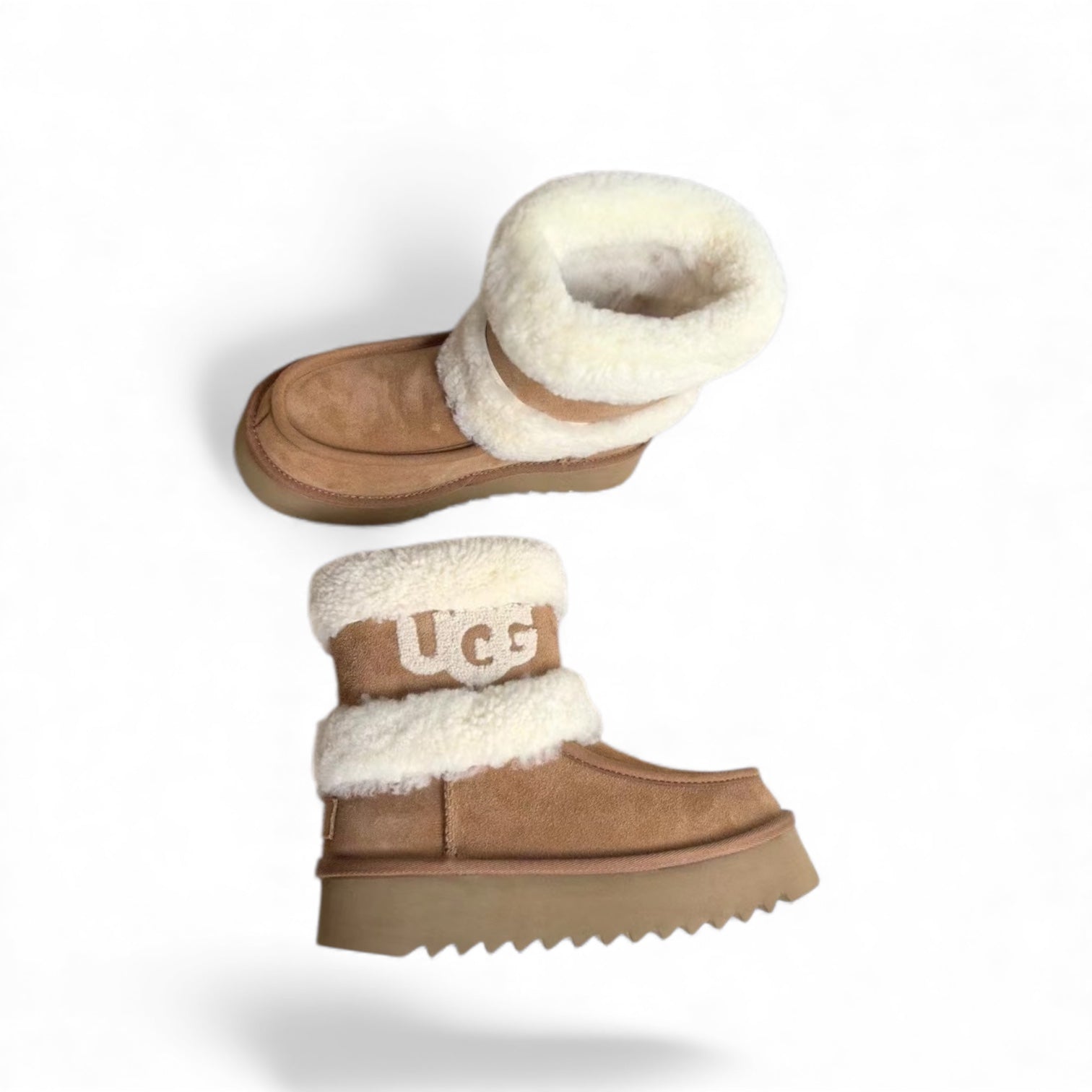 UGG Platform Mini Shearling Boots