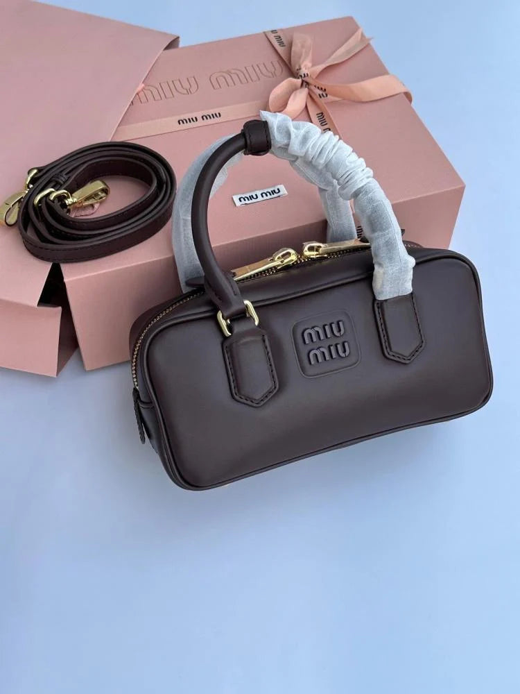 Miu Miu Leather Mini Top Handle Bag