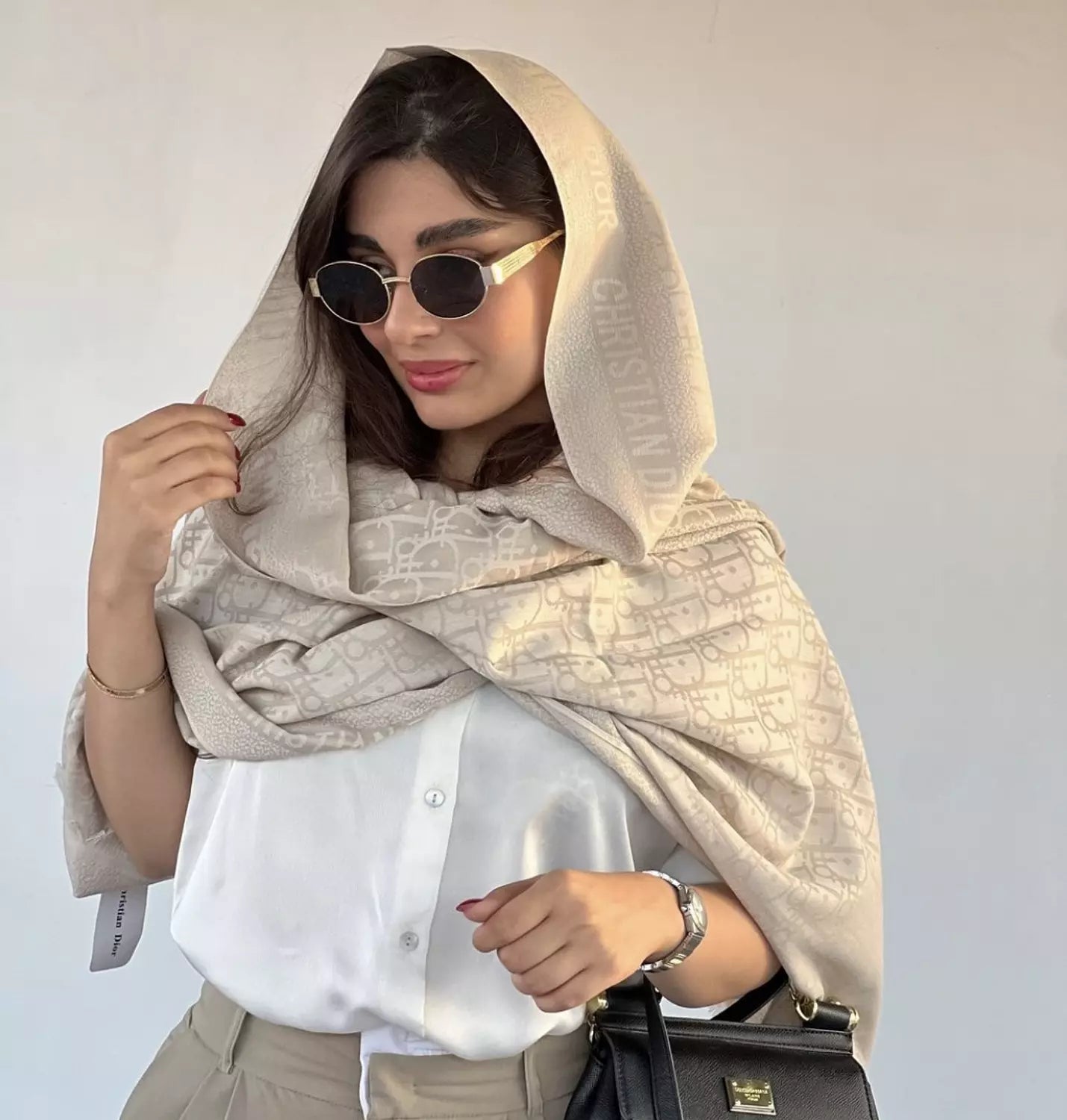 Dior Lightweight Double-Face Shawl