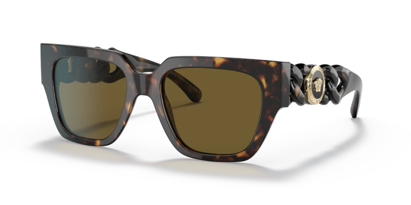 Versace Medusa Chain Square Sunglasses