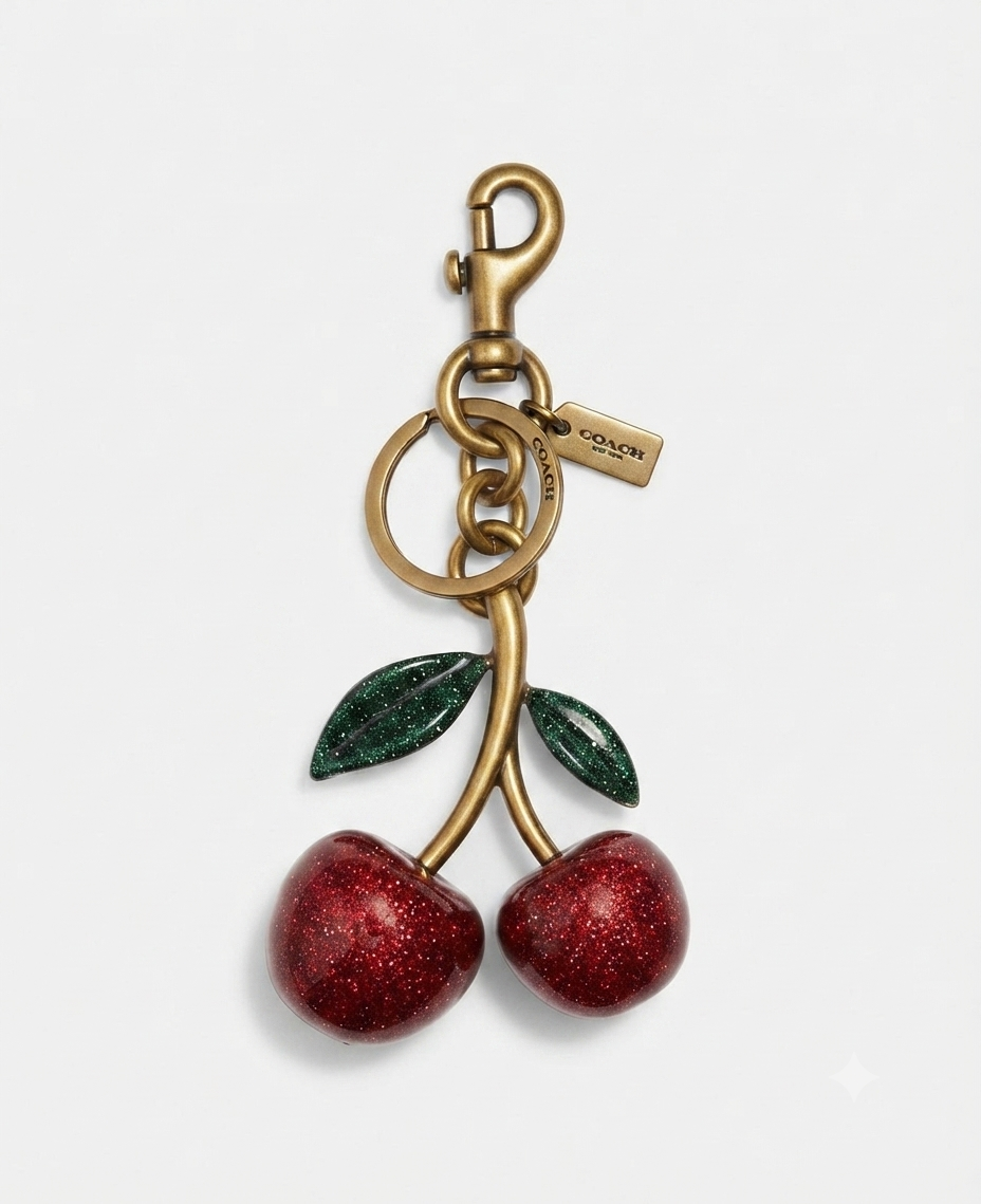 COACH Cherry Bag Charm