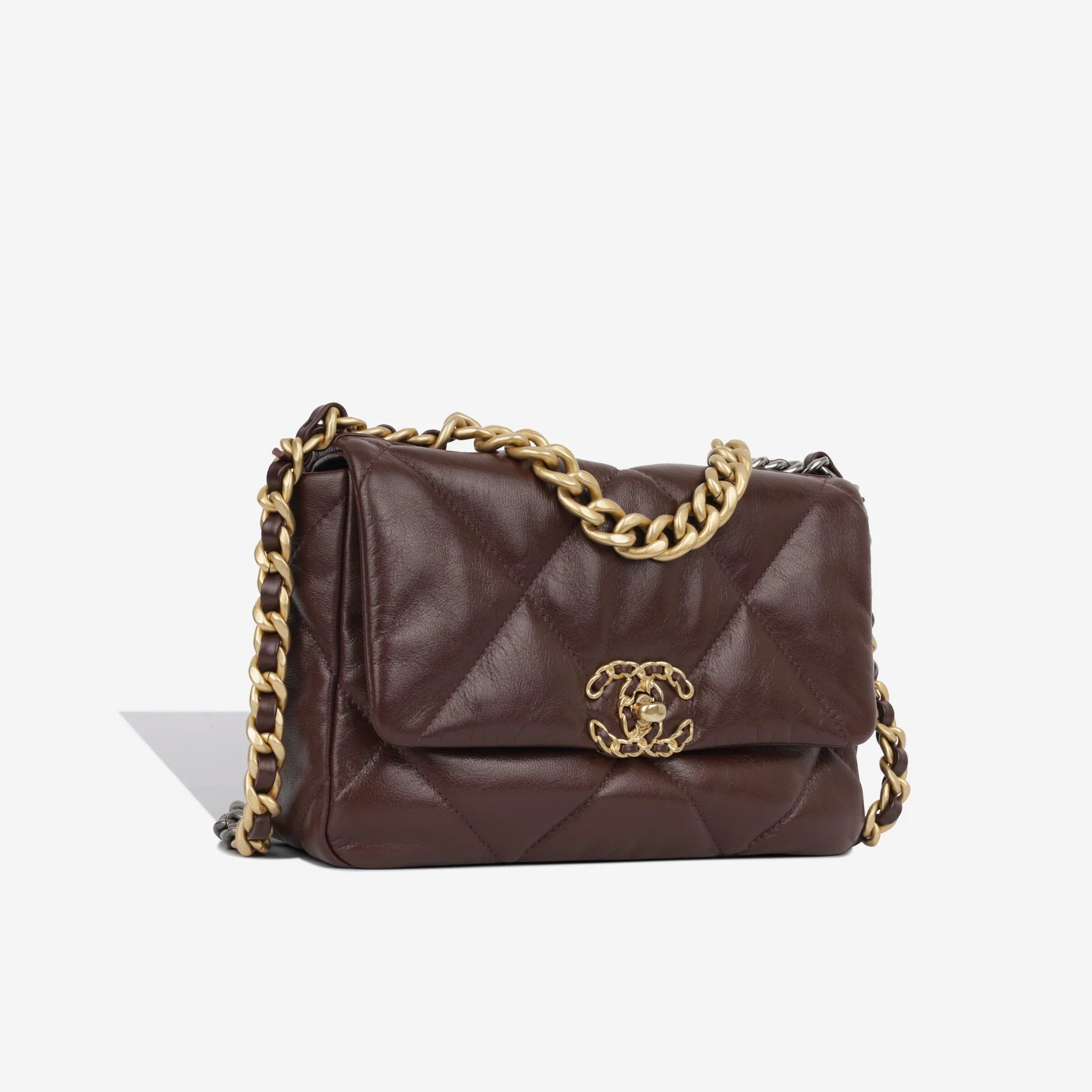 Chanel 19 Bag Small Black Lambskin Leather Crossbody Bag