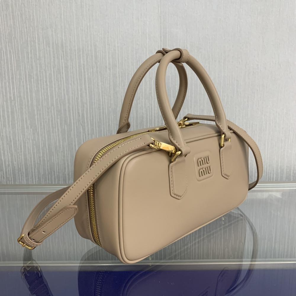 Miu Miu Arcadie Leather Top-Handle Bag