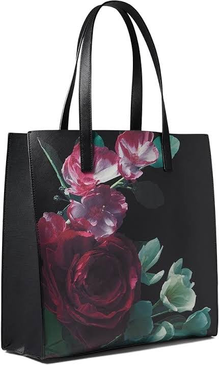 TED BAKER Botanin Icon floral-print woven tote bag
