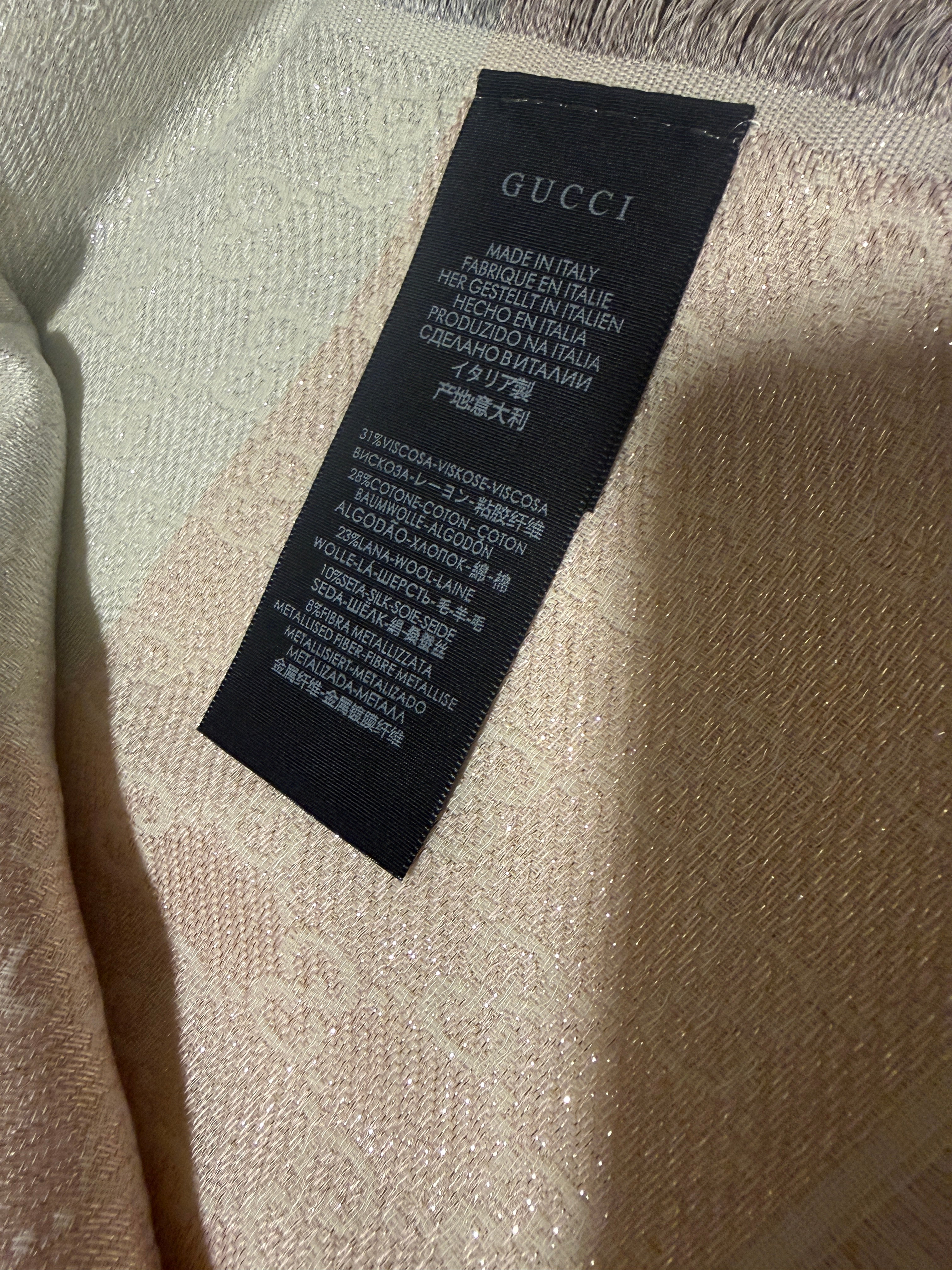 Gucci GG Lurex Scarf – Multicolor