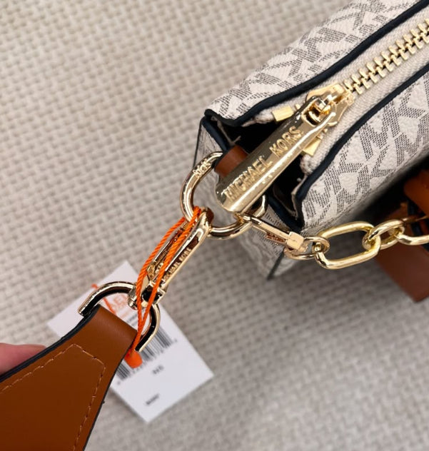 MICHAEL KORS PARKER EMPIRE SIGNATURE LOGO 2-IN-1 CROSSBODY BAG