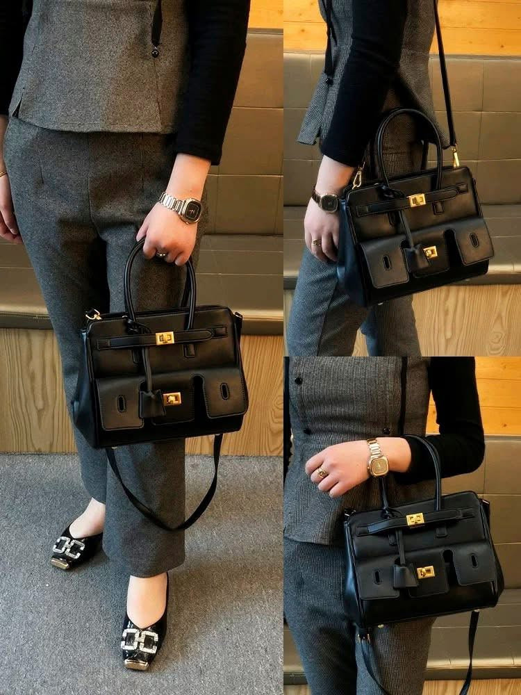 BALENCIAGA Bel Air Small Smooth Leather Carry All Top Handle Bag New