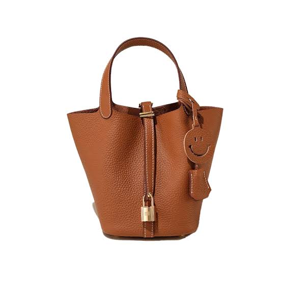 HERMÈS Picotin Lock 18 Bag in Gold Clemence Leather
