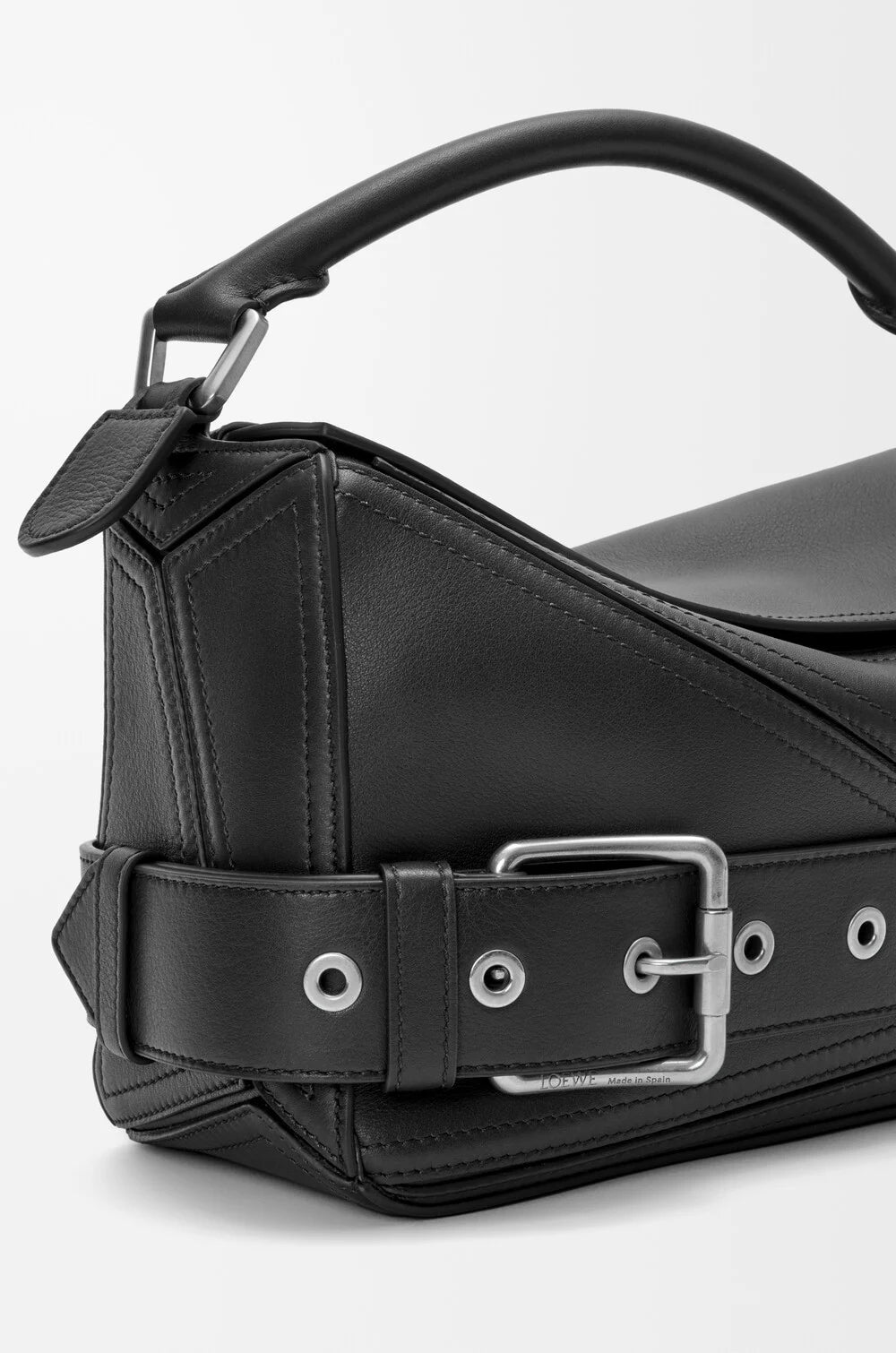 LOEWE Puzzle Biker belted leather