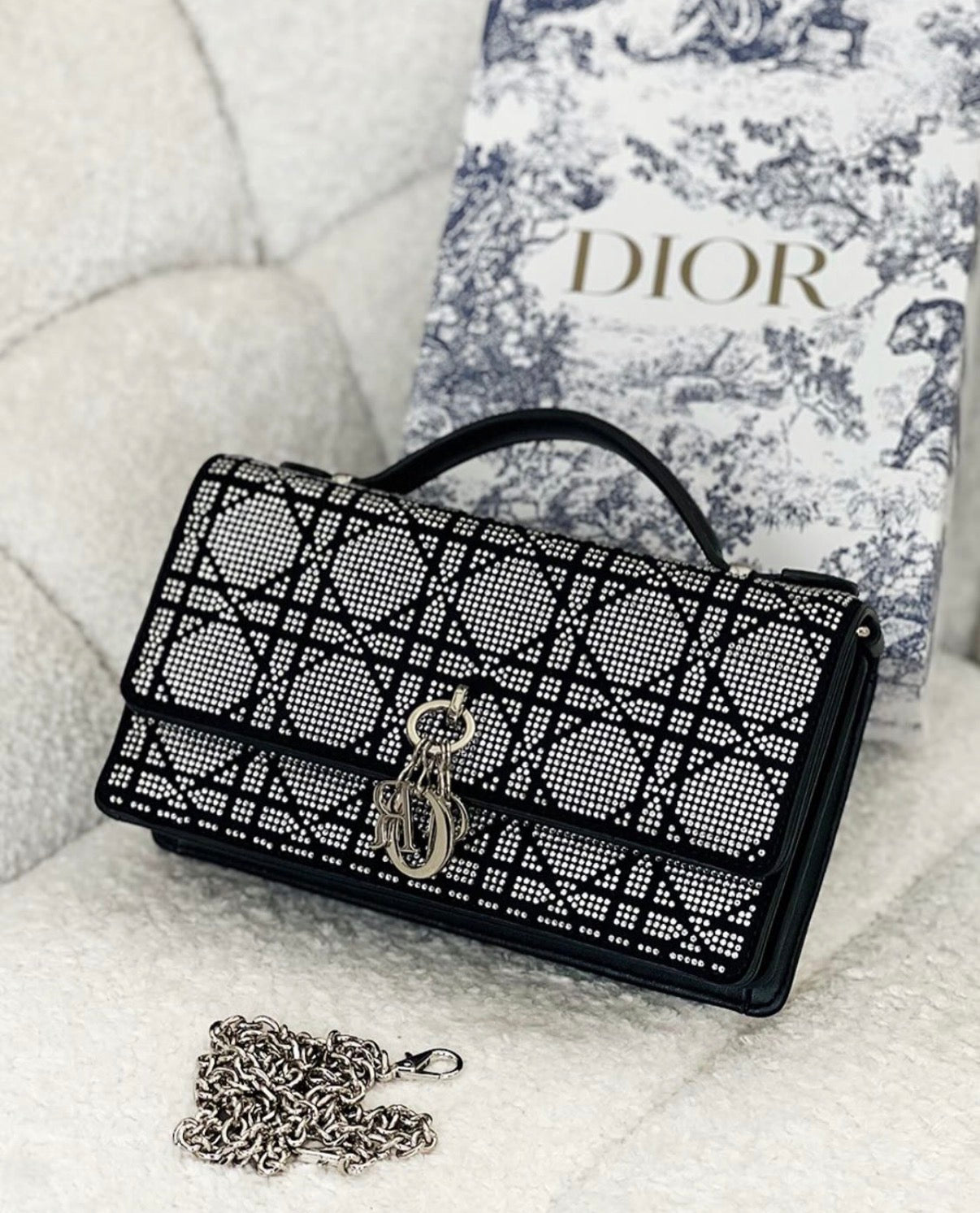 Dior Caro Evening Bag – Crystal Embellished