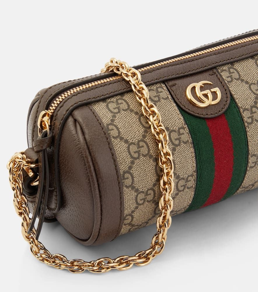 Gucci GG Canvas Shoulder Bag with Chain