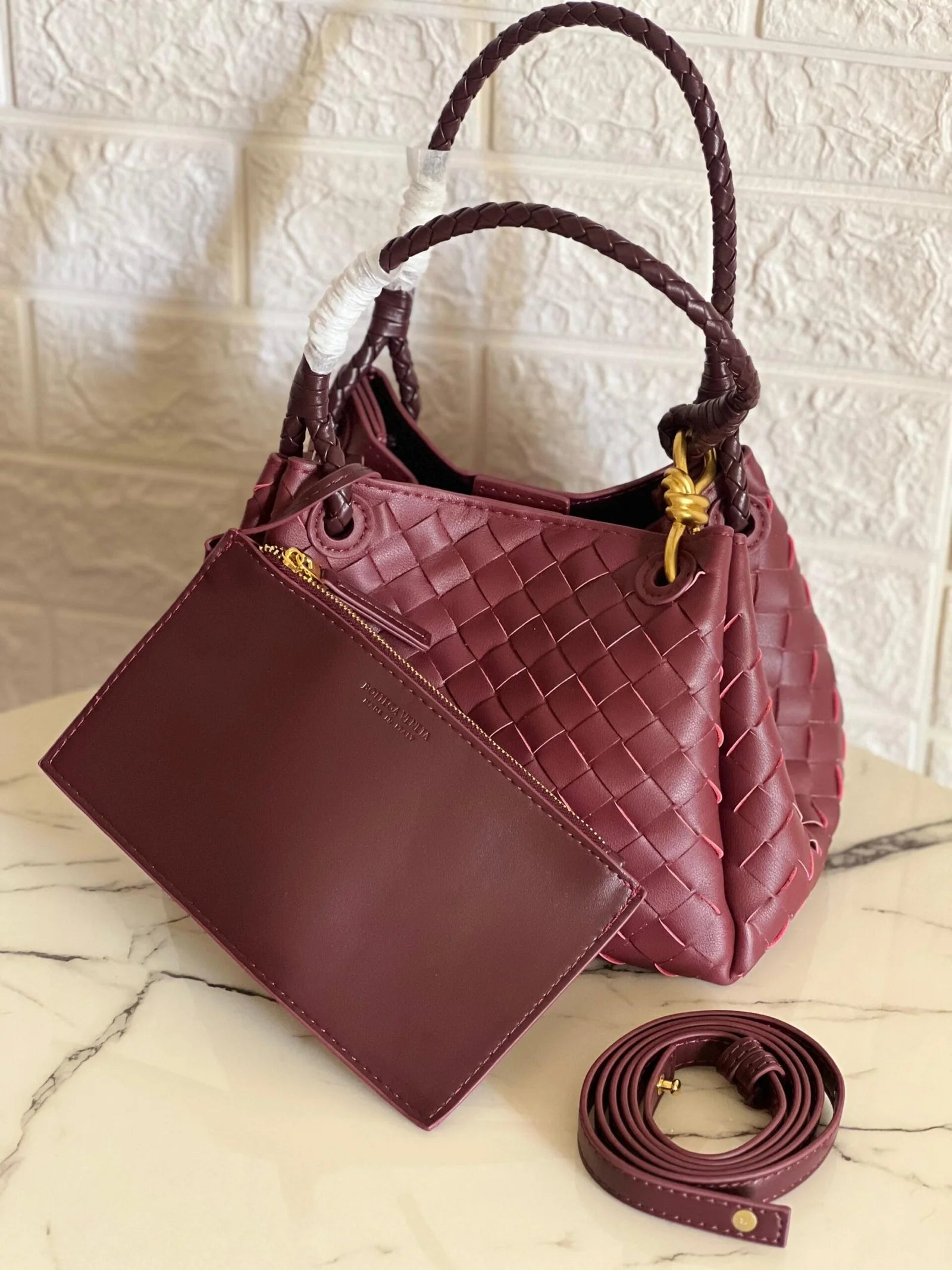 Bottega Veneta Small parachute women&#39;s leather bag