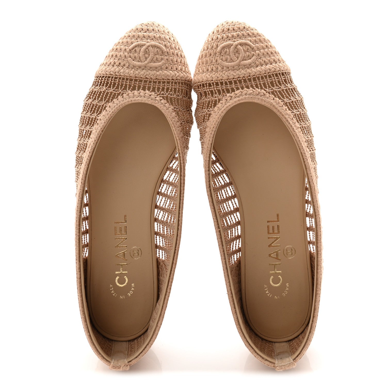 Chanel Crochet Ballet Flats