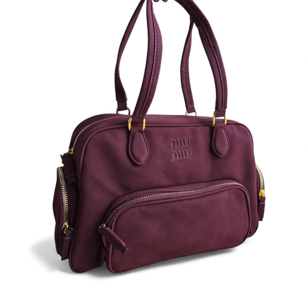 Miu Miu Velvety Leather Utility Bag