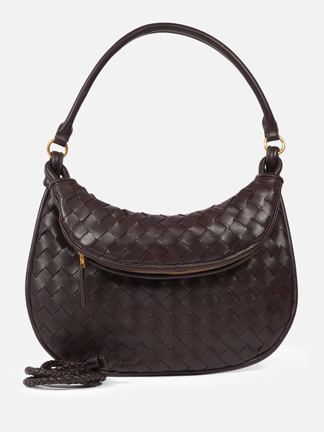 Bottega Veneta Woven Half-Moon Bag