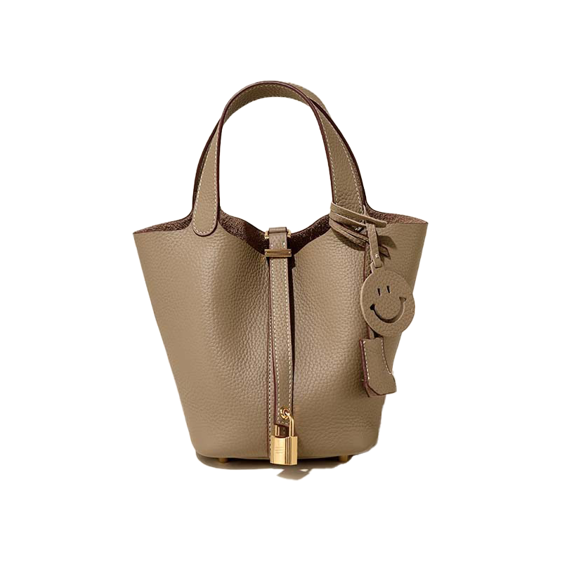 HERMÈS Picotin Lock 18 Bag in Gold Clemence Leather