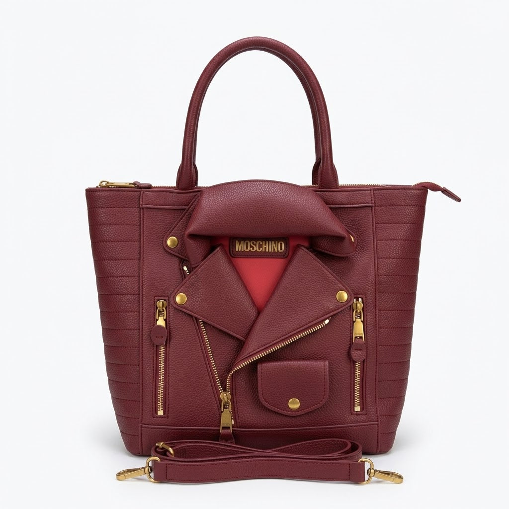 Moschino Biker Jacket Tote Bag