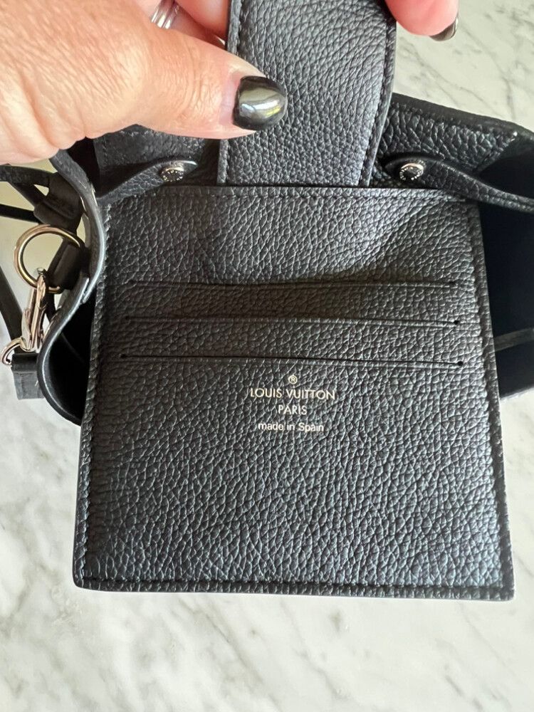 Louis Vuitton Calfskin Nano Lockme Bucket Bag