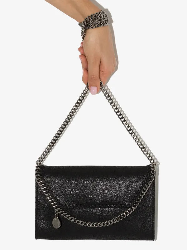 Stella McCartney Falabella Fold-Over Chain Clutch