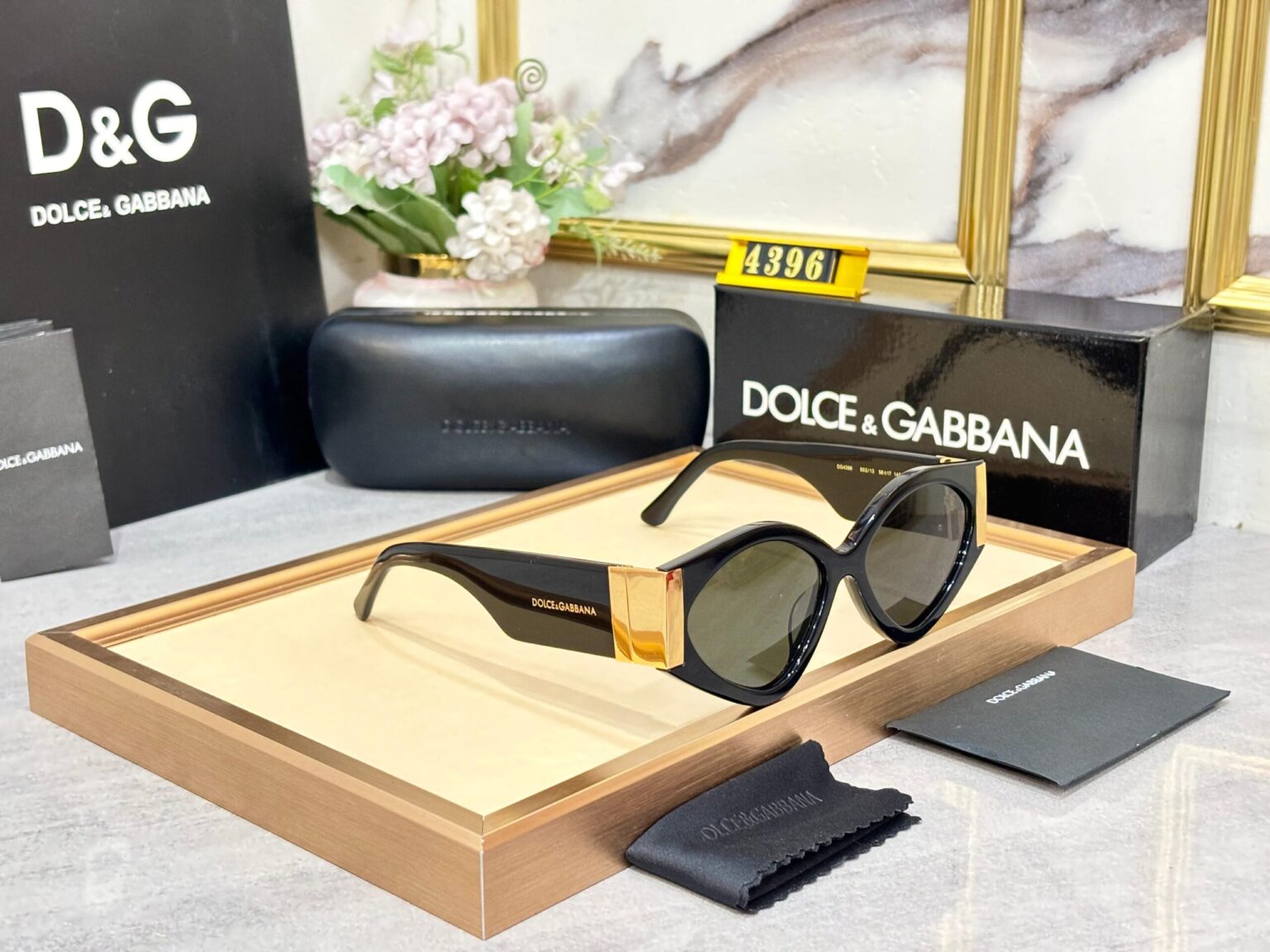 Dolce & Gabbana Devotion Geometric Sunglasses