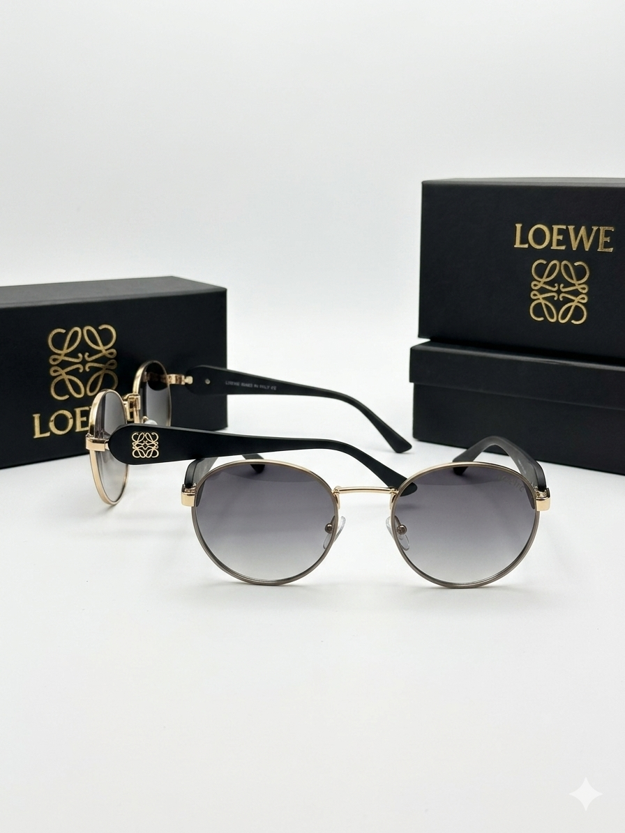 Loewe Anagram Round Gradient Sunglasses