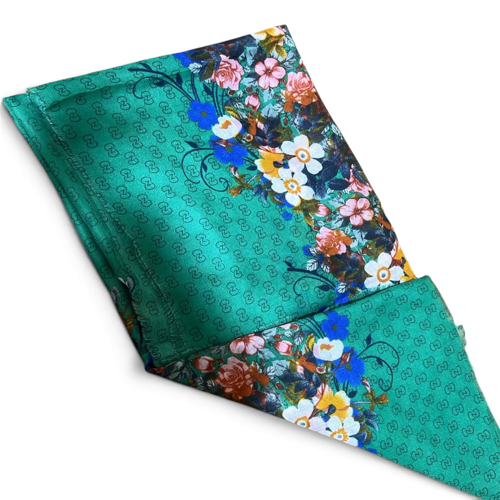 Gucci GG Flora Print Square Scarf