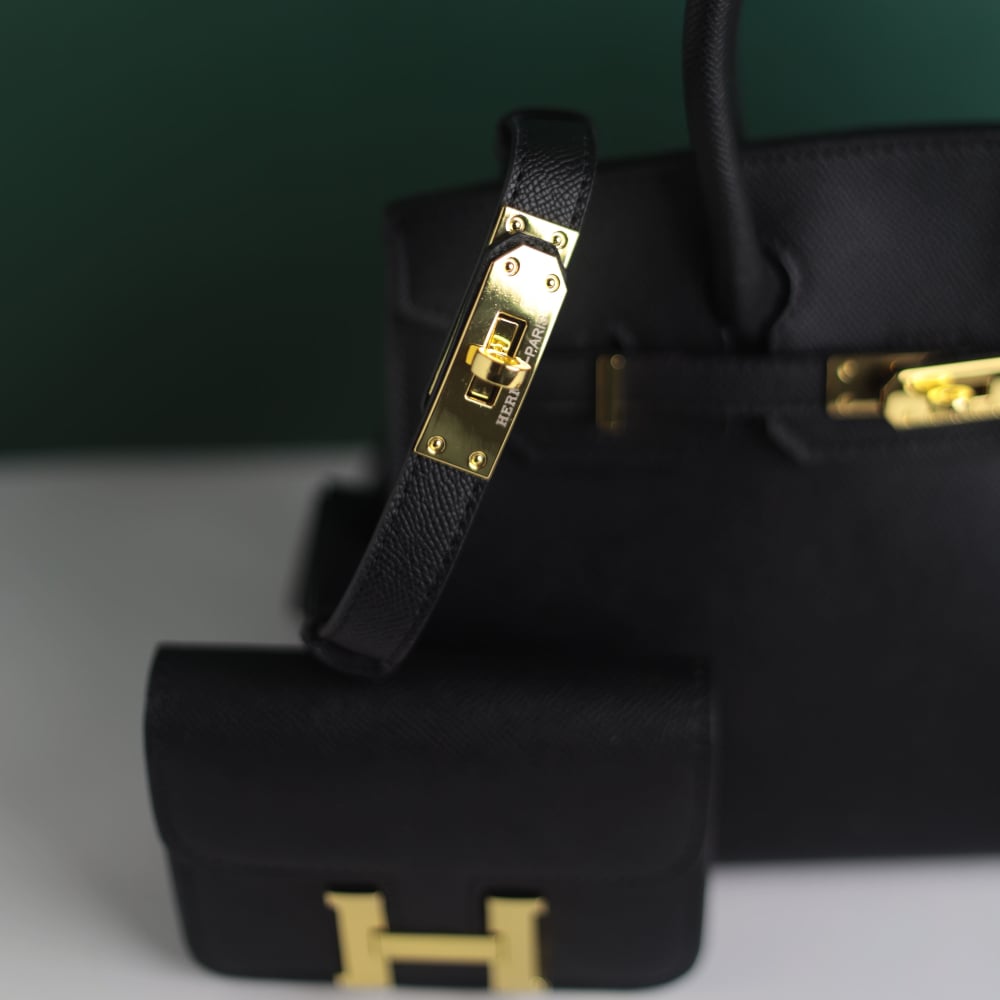 Hermès Birkin Style Bag
– With Mini H Wallet