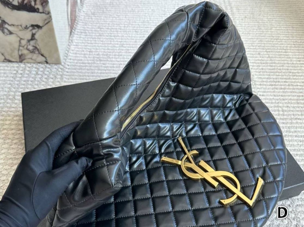 Saint Laurent Puffer Quilted Hobo Bag