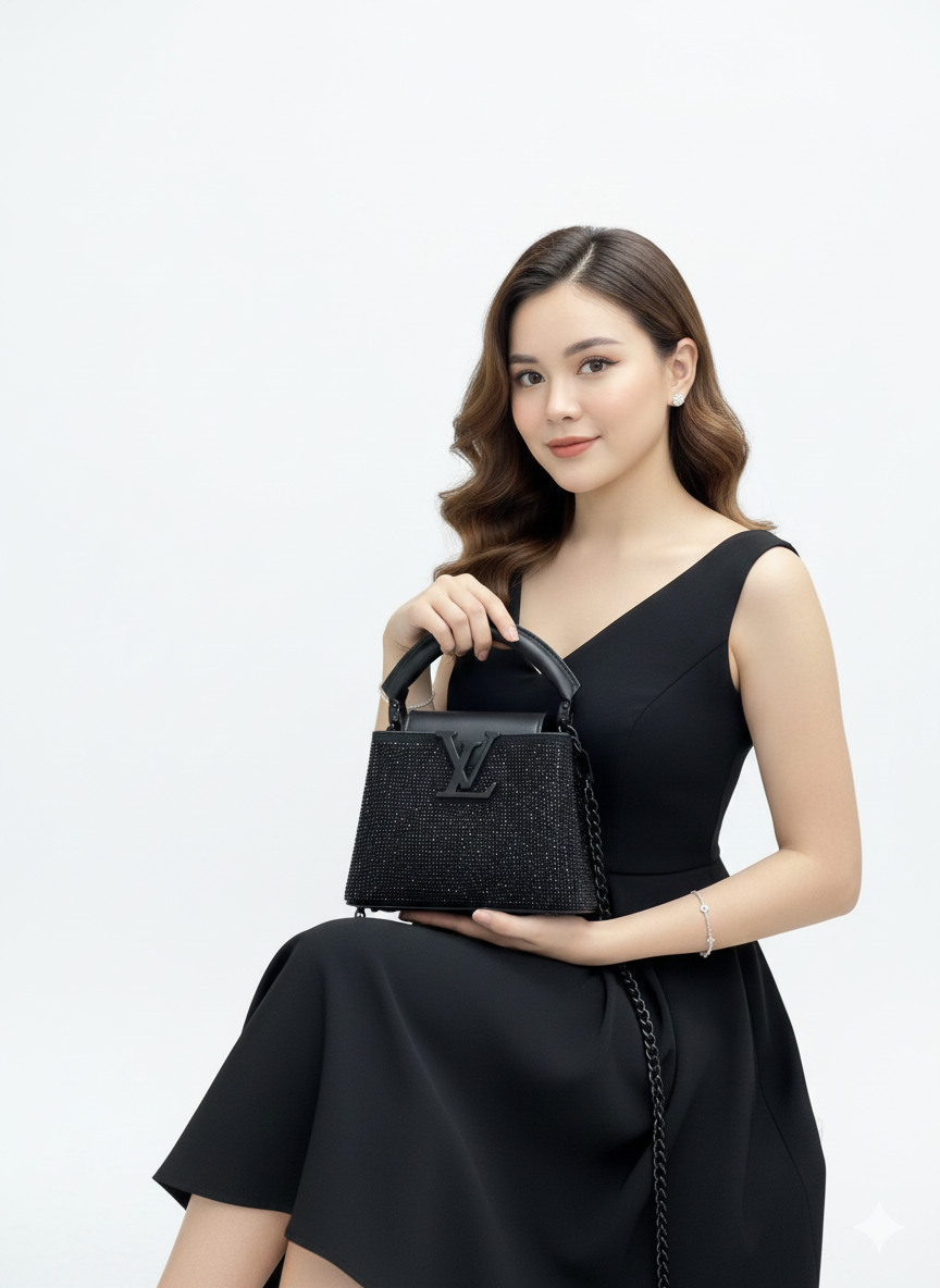 Louis Vuitton Capucines Crystal Bag