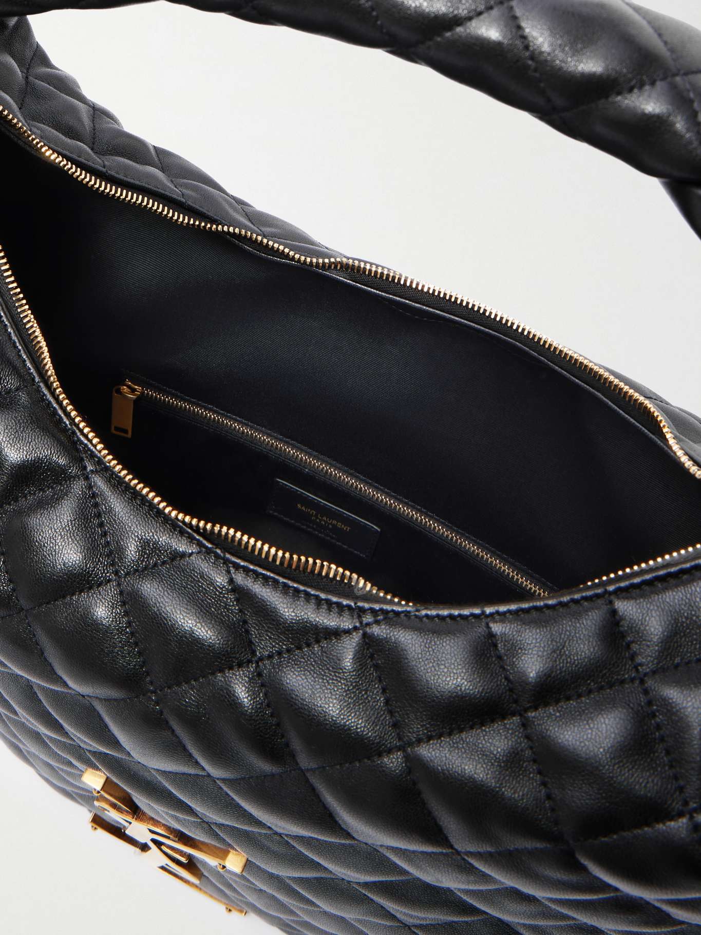 Saint Laurent Puffer Quilted Hobo Bag