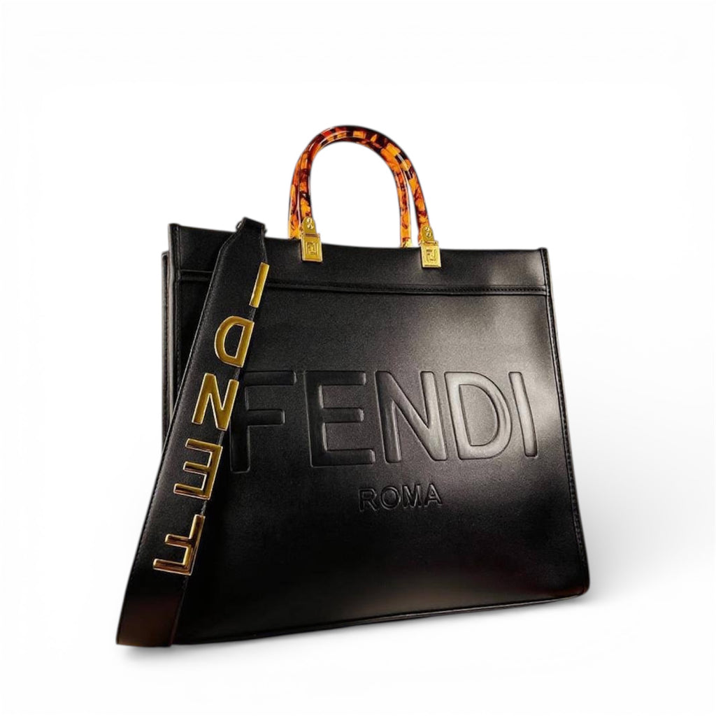 Fendi Roma Logo Tote Bag