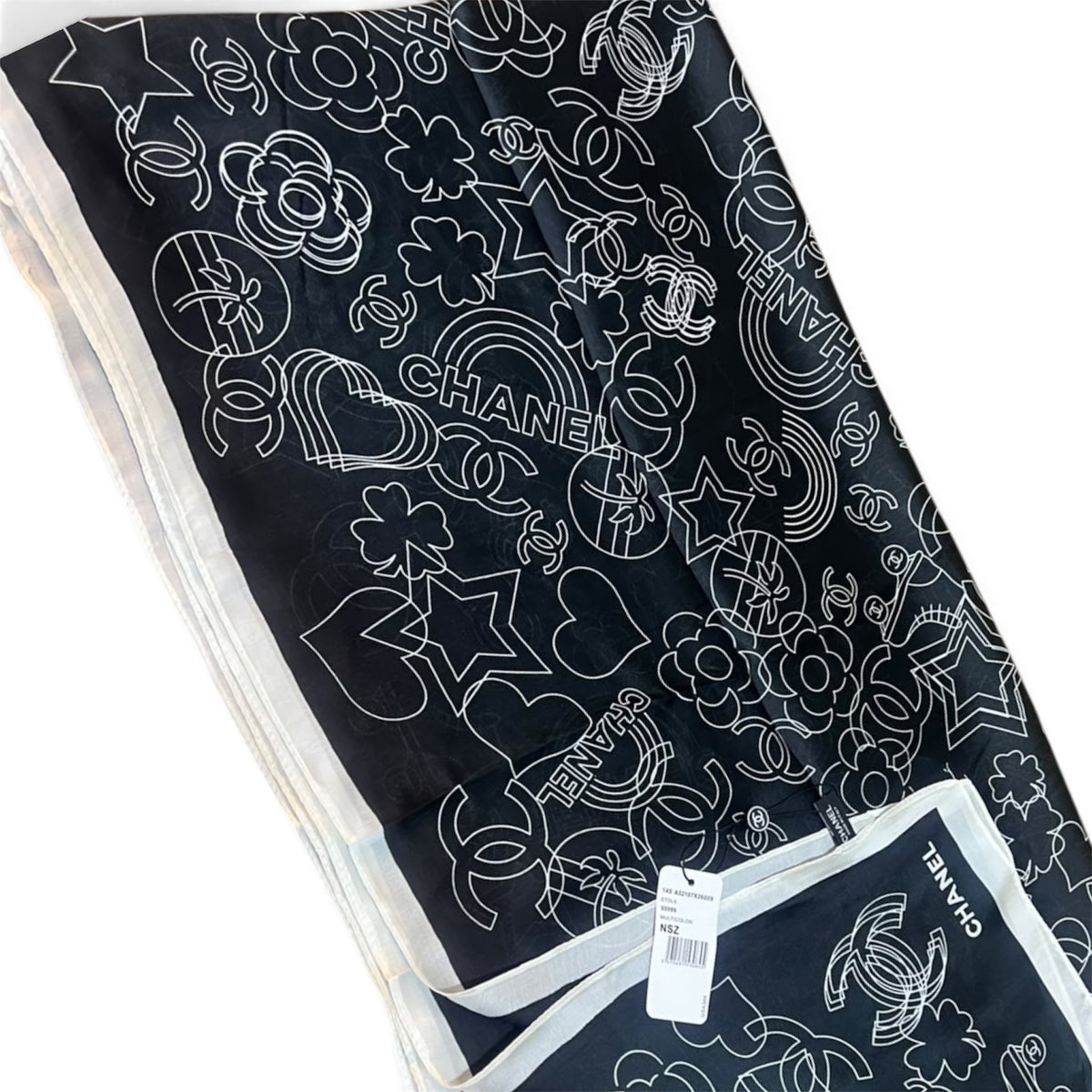 Chanel Printed Silk Scarf