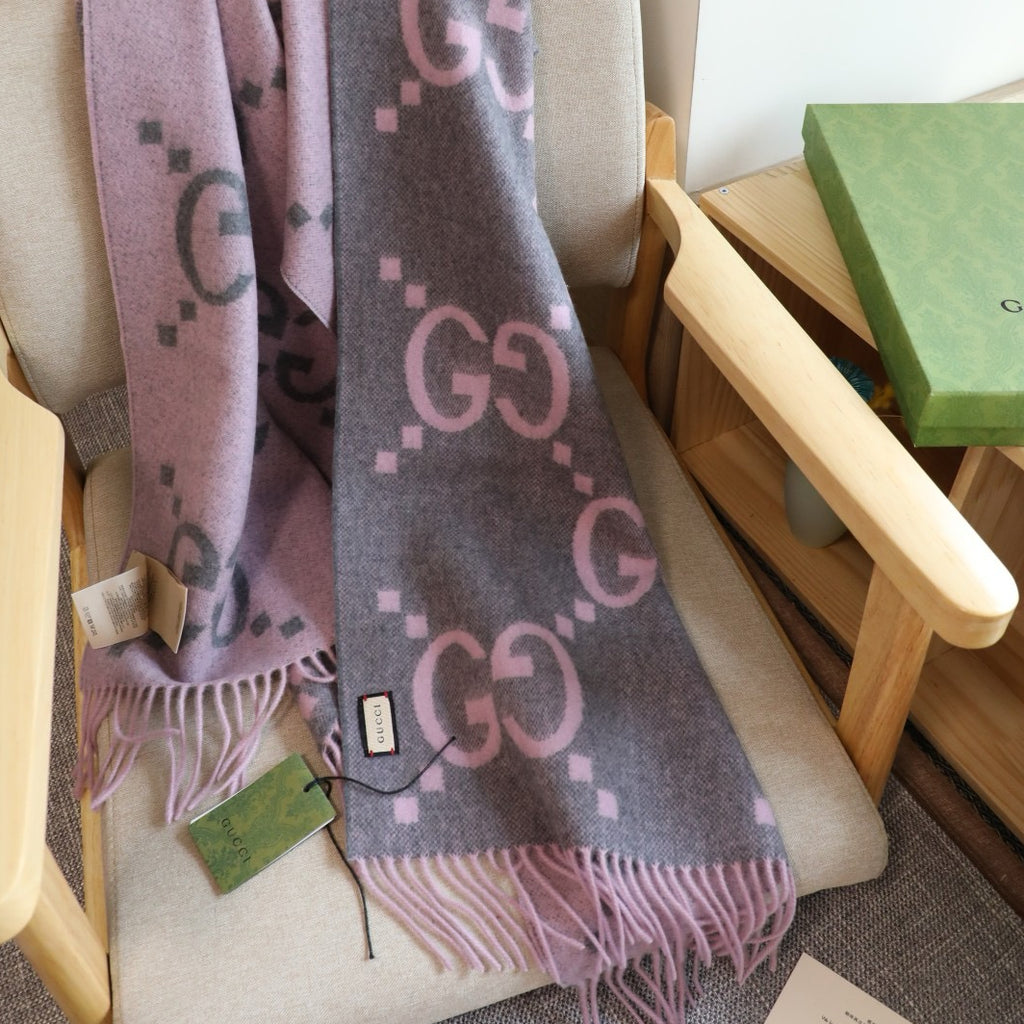 Gucci Double Face Wool Scarf