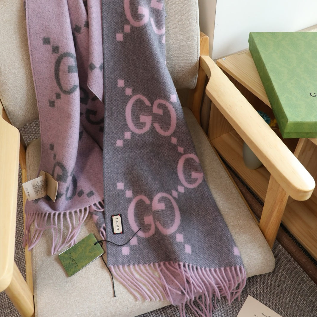 Gucci Double Face Wool Scarf
