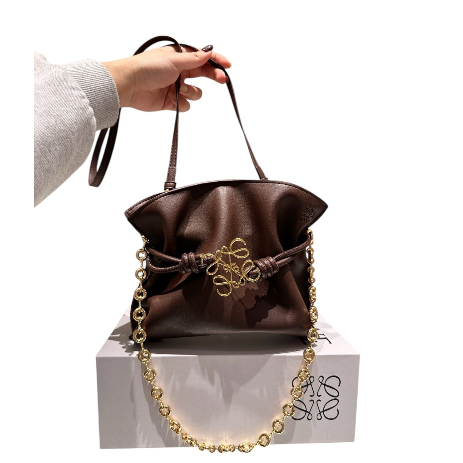 Loewe Anagram Chain Bucket Bag