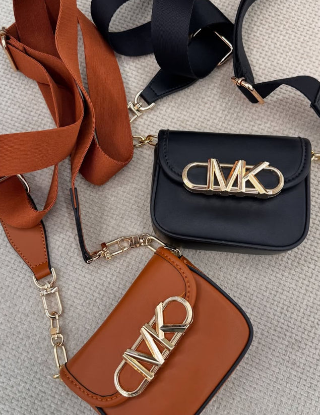 MICHAEL KORS PARKER EMPIRE SIGNATURE LOGO 2-IN-1 CROSSBODY BAG