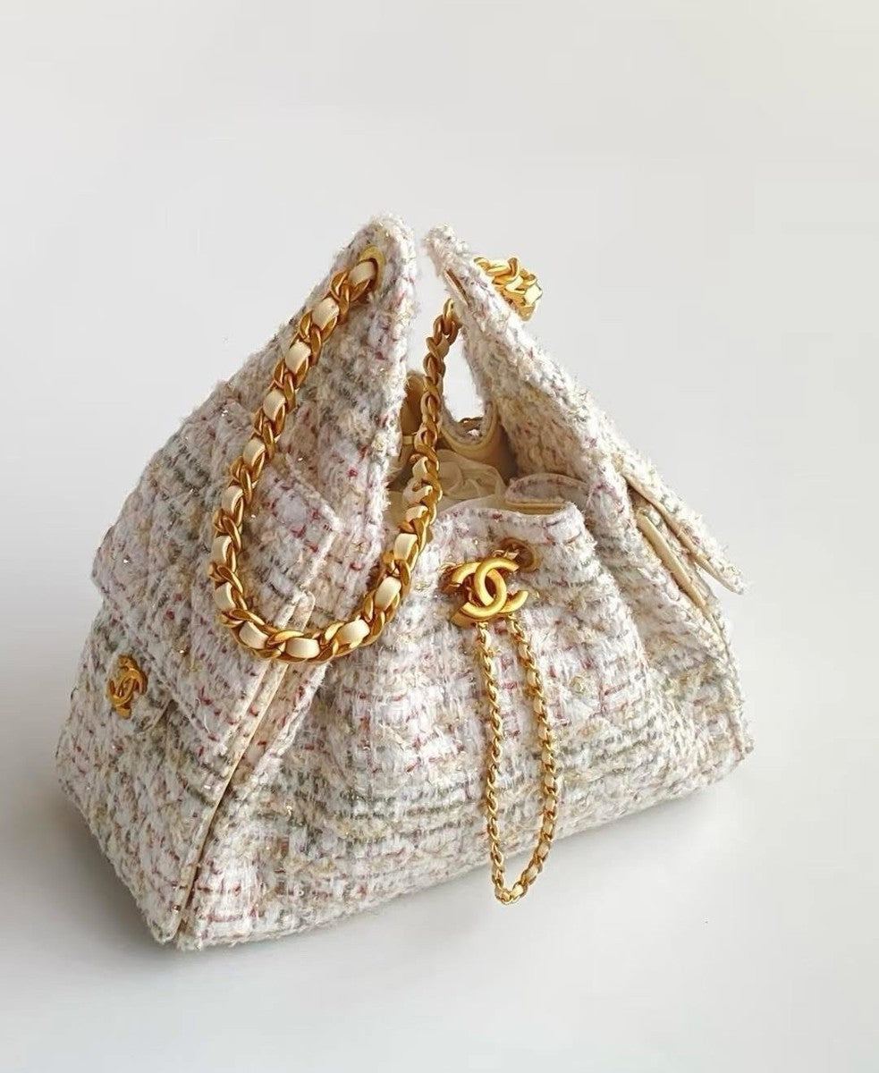 CHANEL 25 Tweed Hobo Bag