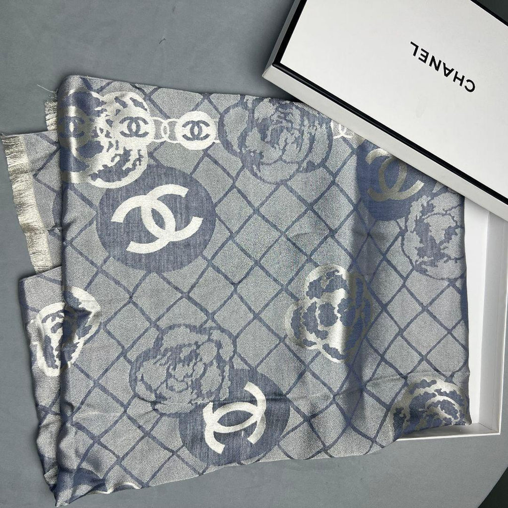 Chanel Double-Face Silk Scarf