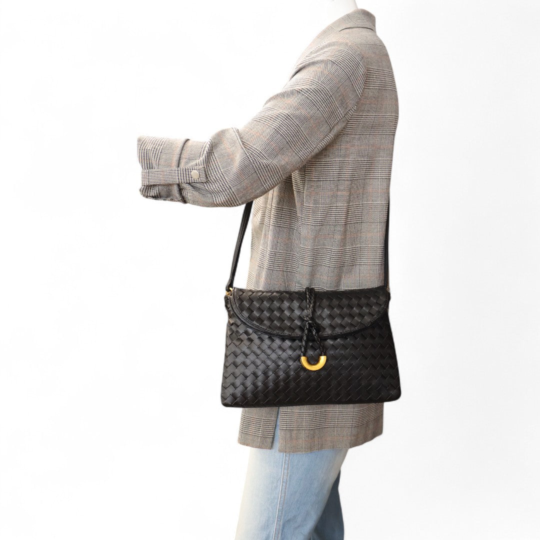 Bottega Veneta Intrecciato Knot Crossbody