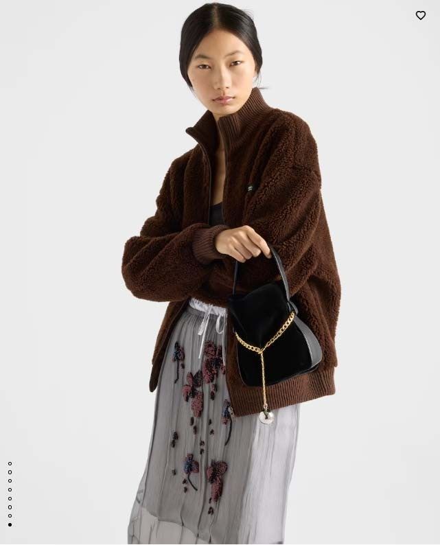 Prada Satin Mini Bucket Bag