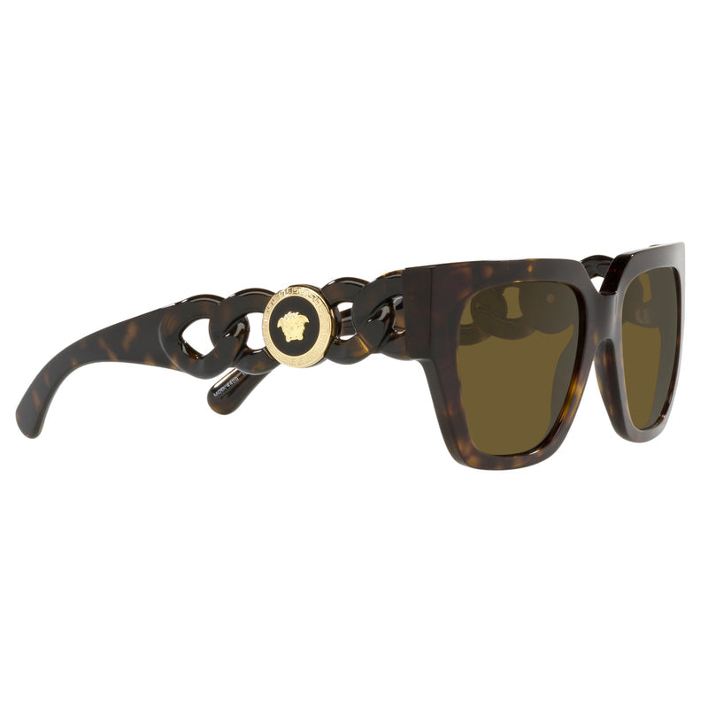 Versace Medusa Chain Square Sunglasses
