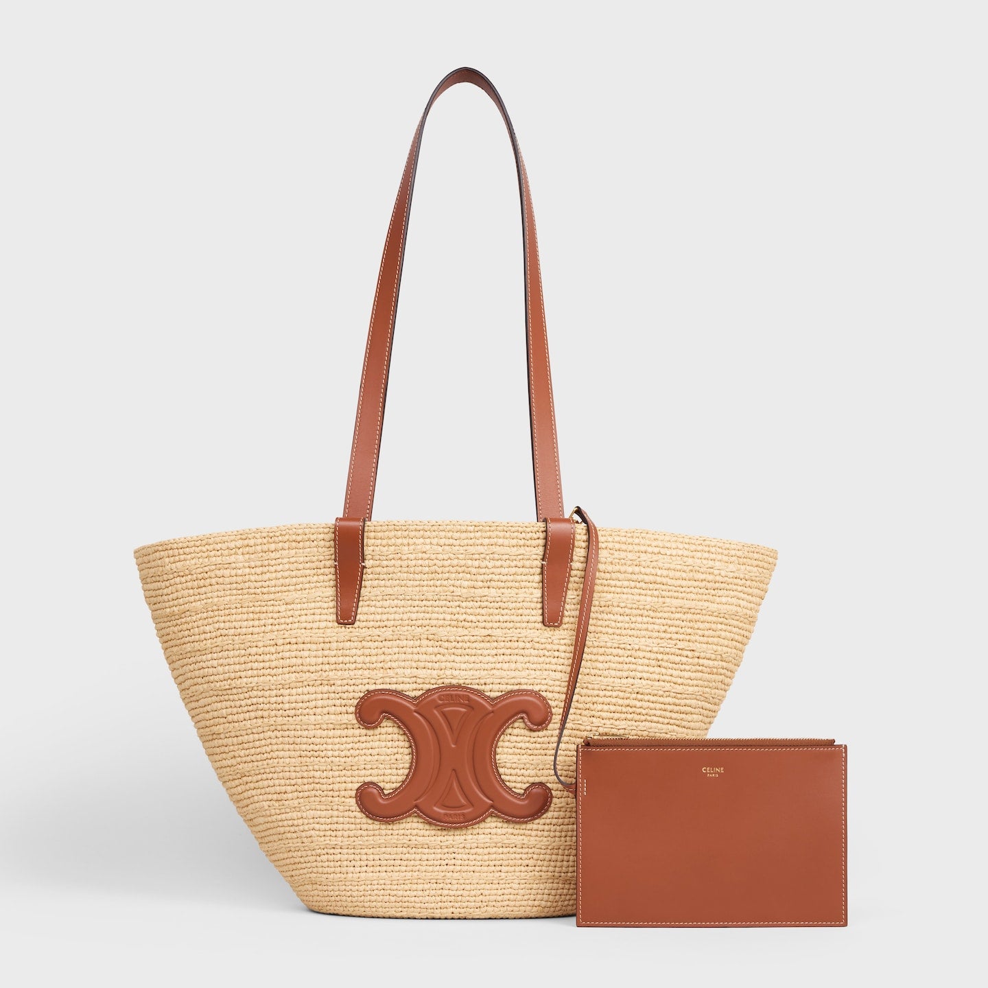 Celine Triomphe Medium Cabas Thais Tote Bag