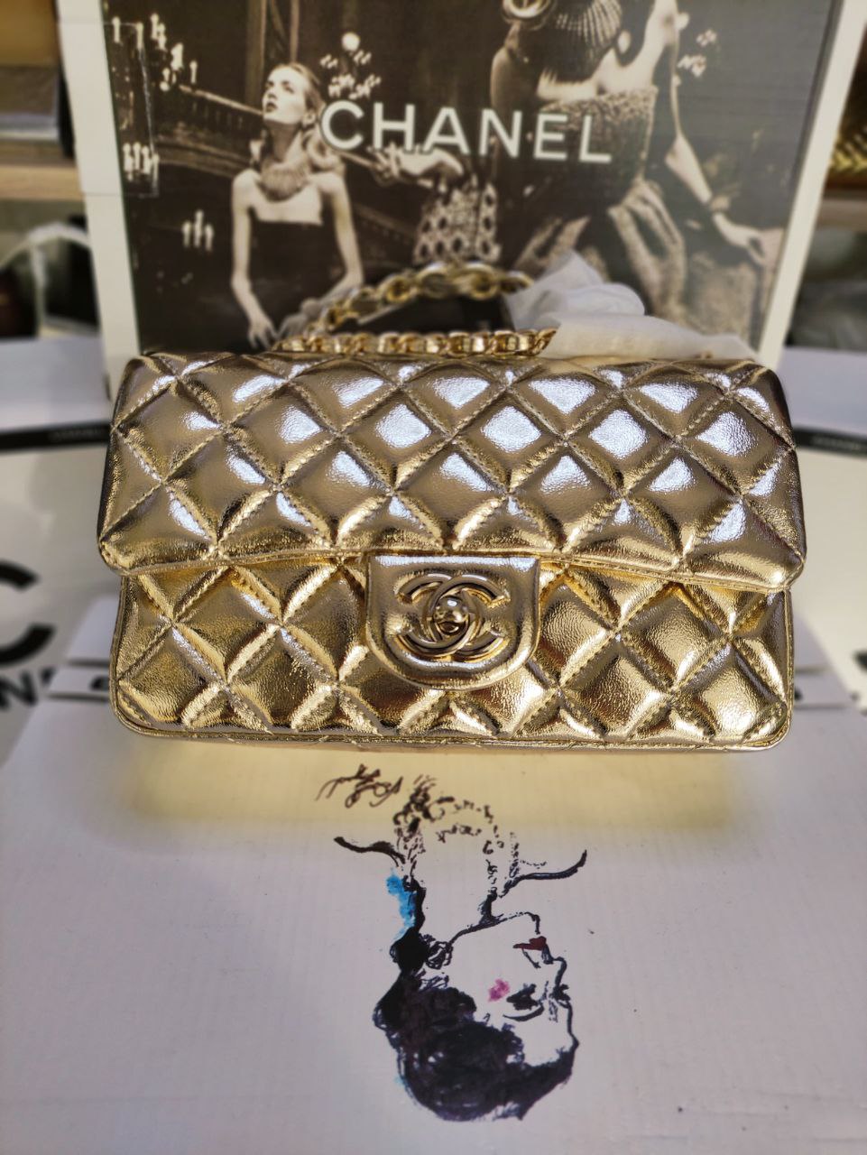 Chanel Classic Flap Bag – Metallic Gold