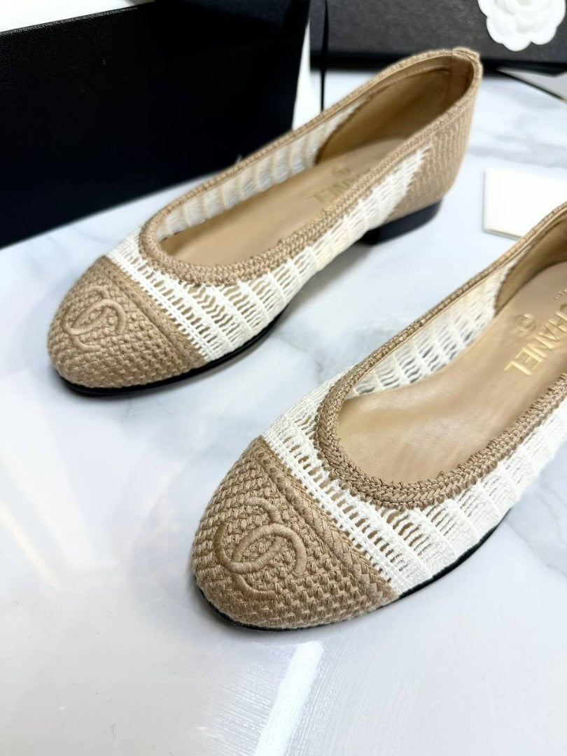 Chanel Crochet Ballet Flats