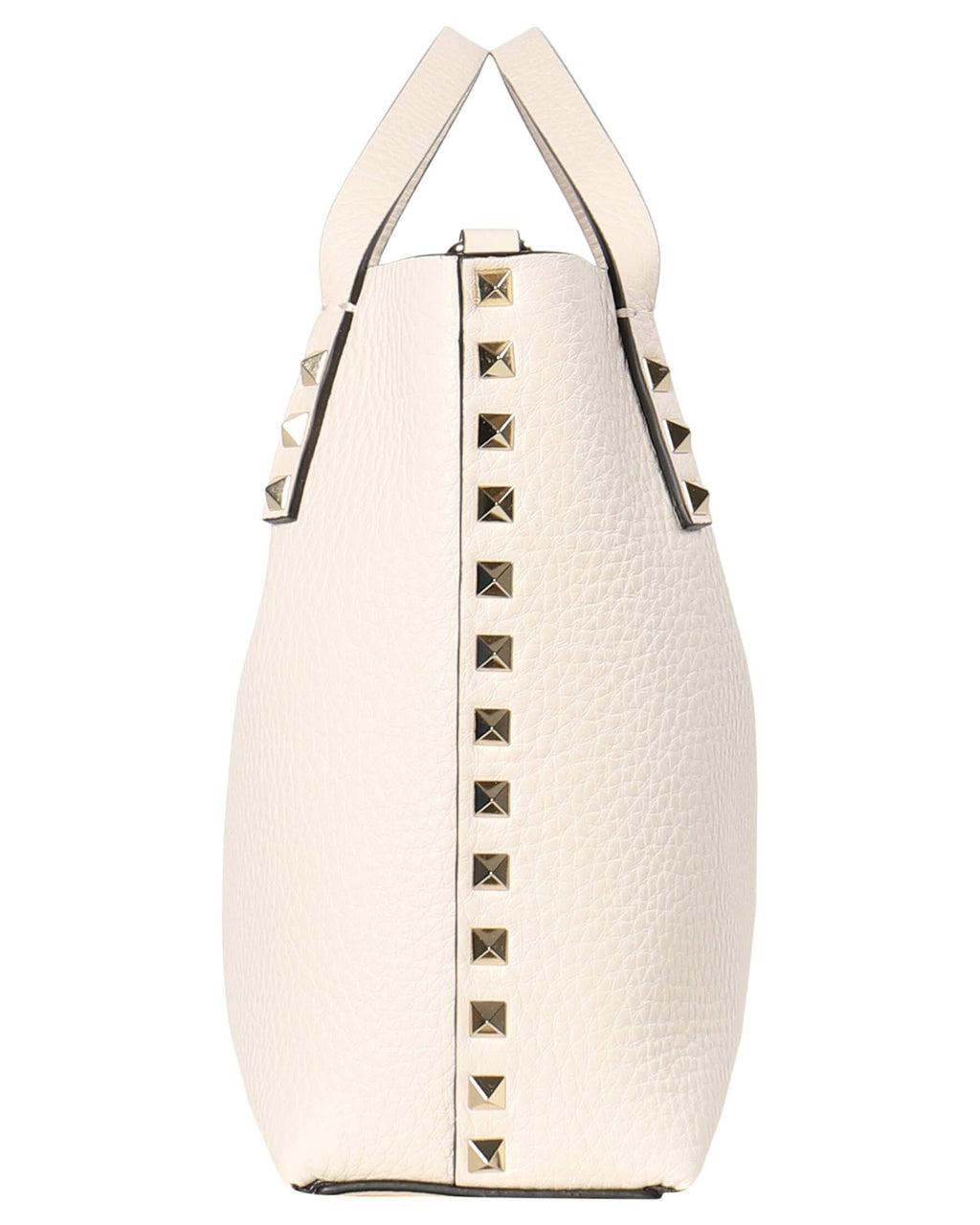 Valentino Rockstud Leather Tote Bag with Detachable Pouch