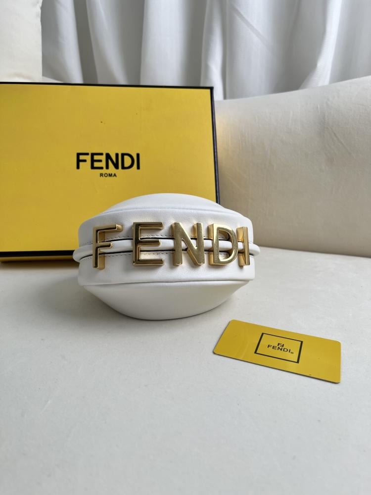 Fendi Mini Croissant FF Logo Bag